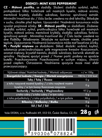 Etiketa k výrobku DS0431