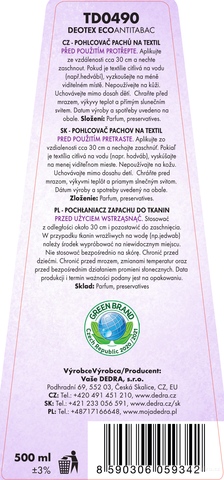 Etiketa k výrobku CP8785