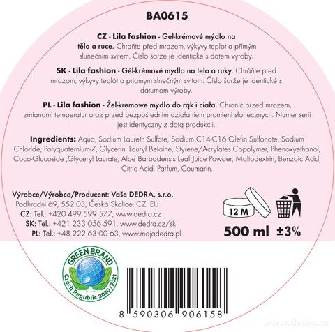 Etykieta produktu BA0615