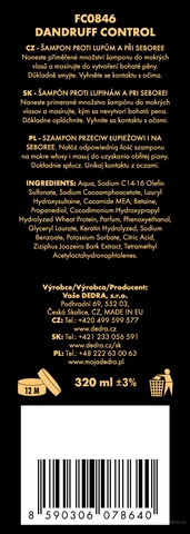 Etiketa k výrobku FC0846