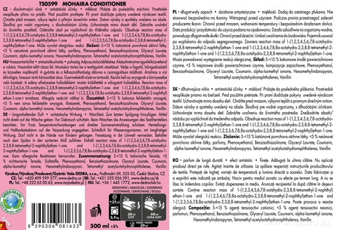 Etiketa k výrobku TS0599