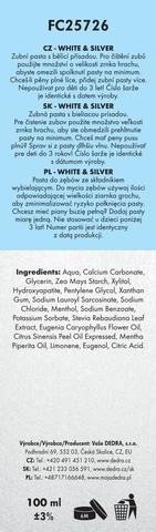 Etiketa k výrobku FC25726S Etiketa k výrobku FC25726S