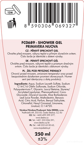 Etiketa k výrobku FC0689