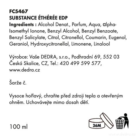 Etiketa k výrobku FC5467S