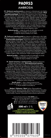 Etiketa k výrobku CP85061