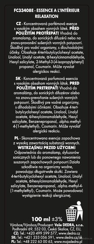 Etykieta produktu FC33408E