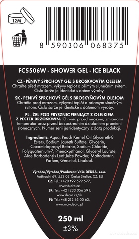 Etykieta produktu FC5506S Etykieta produktu FC5506S