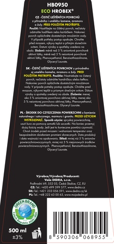 Etiketa k výrobku CP61383