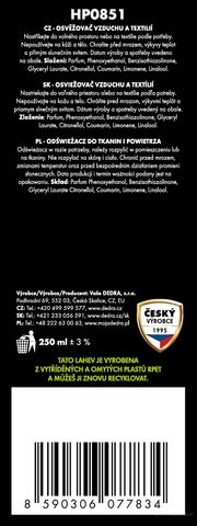 Etiketa k výrobku HP0851