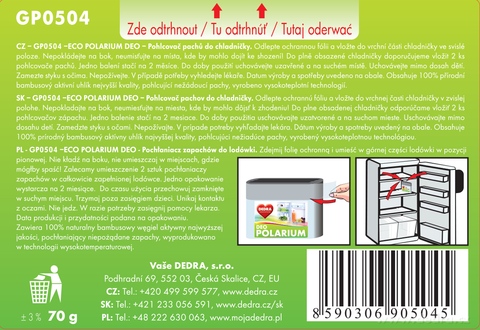 Etiketa k výrobku GP0504 Etiketa k výrobku GP0504