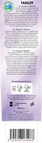 Etiketa k výrobku TA0639