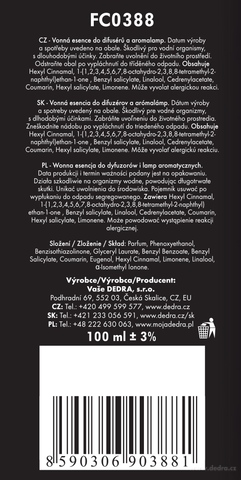 Etiketa k výrobku FC0388 Etiketa k výrobku FC0388