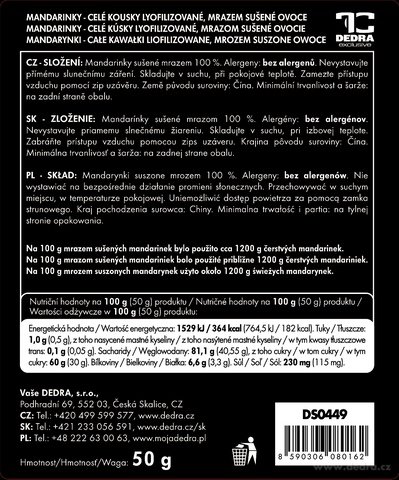 Etykieta produktu DS0449