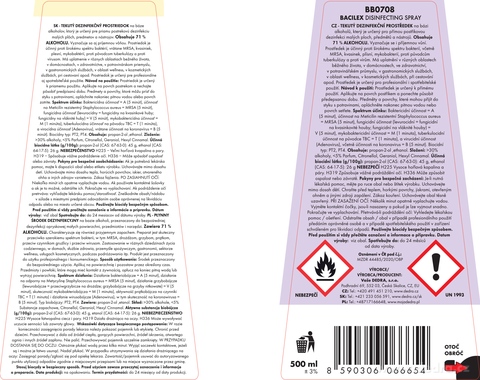 Etiketa k výrobku BB0708SP Etiketa k výrobku BB0708SP