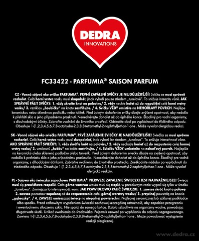 Etiketa k výrobku FC33422