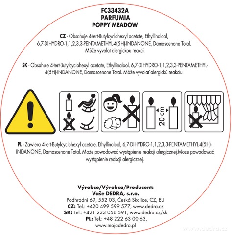 Etiketa k výrobku FC33432A