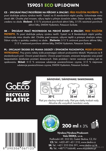 Etiketa k výrobku TS9051 Etiketa k výrobku TS9051