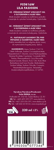 Etiketa k výrobku FC0868