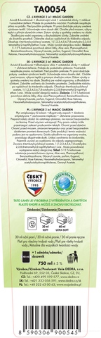 Etiketa k výrobku TA0054