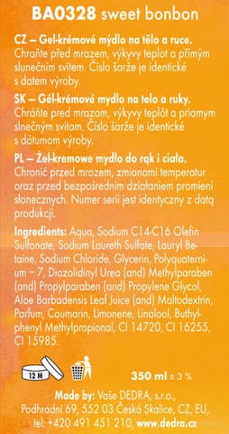 Etiketa k výrobku BB0235