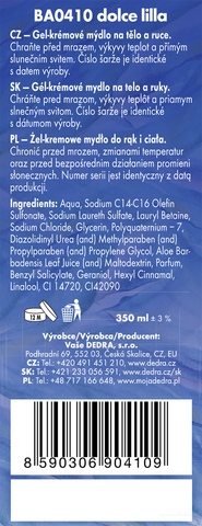 Etiketa k výrobku BA0410