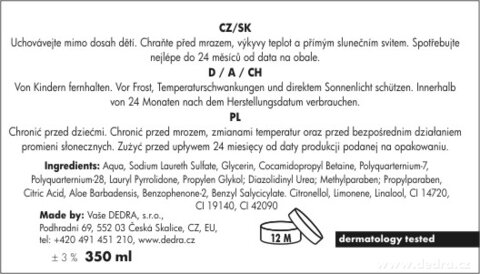 Etiketa k výrobku BA0773