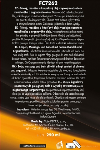 Etykieta produktu FC7262 Etykieta produktu FC7262