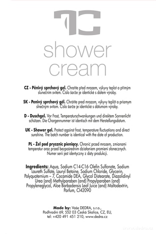 Etiketa k výrobku FC7808