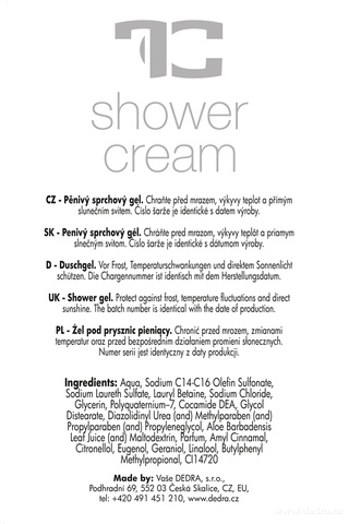 Etiketa k výrobku FC7809