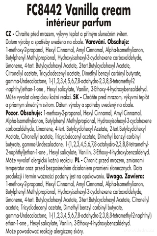 Etykieta produktu FC8442 Etykieta produktu FC8442