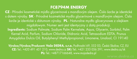 Etiketa k výrobku FC14541