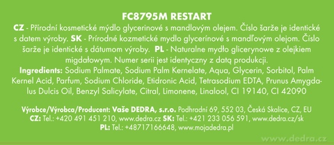 Etykieta produktu FC8795M Etykieta produktu FC8795M