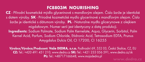 Etiketa k výrobku FC8803M