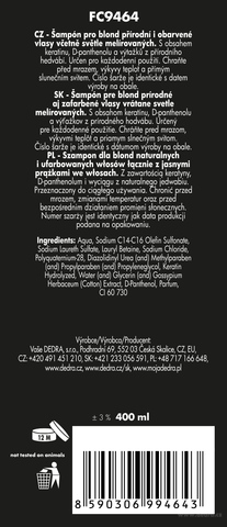 Etiketa k výrobku FC9464