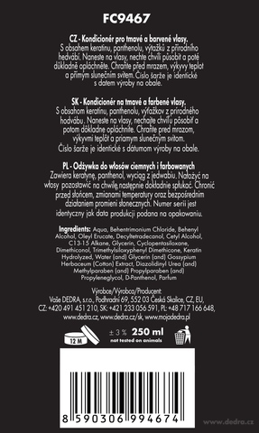 Etykieta produktu FC9467 Etykieta produktu FC9467