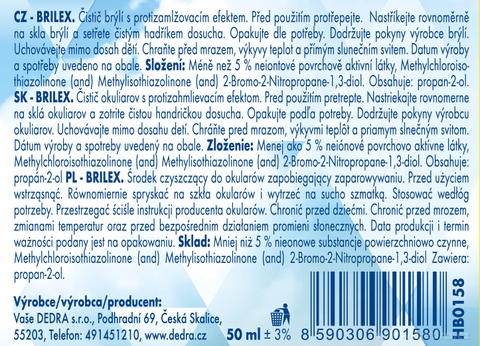 Etiketa k výrobku CP0972