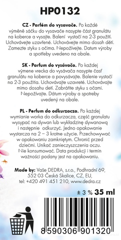 Etiketa k výrobku HP0132