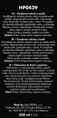 Etykieta produktu HP0429 Etykieta produktu HP0429