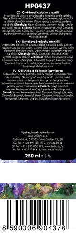 Etiketa k výrobku HP0437