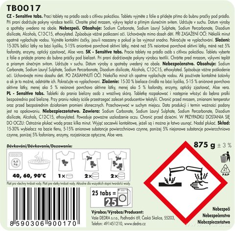 Etiketa k výrobku TB00173