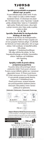 Etiketa k výrobku TJ0958