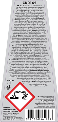 Etiketa k výrobku CD0162