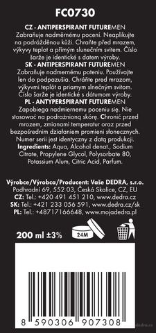 Etiketa k výrobku FC0730