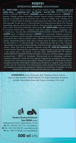 Etiketa k výrobku FC25731S Etiketa k výrobku FC25731S