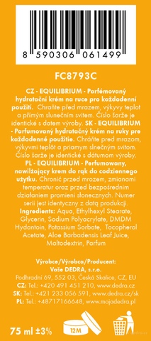 Etiketa k výrobku FC8793S