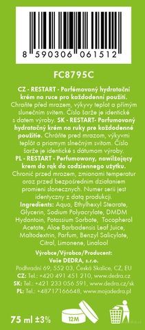 Etykieta produktu FC8795C