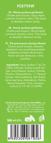 Etiketa k výrobku FC8795W