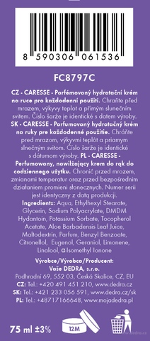 Etiketa k výrobku FC8797S