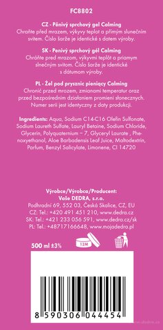 Etiketa k výrobku FC8802