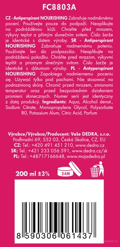 Etiketa k výrobku FC8803A